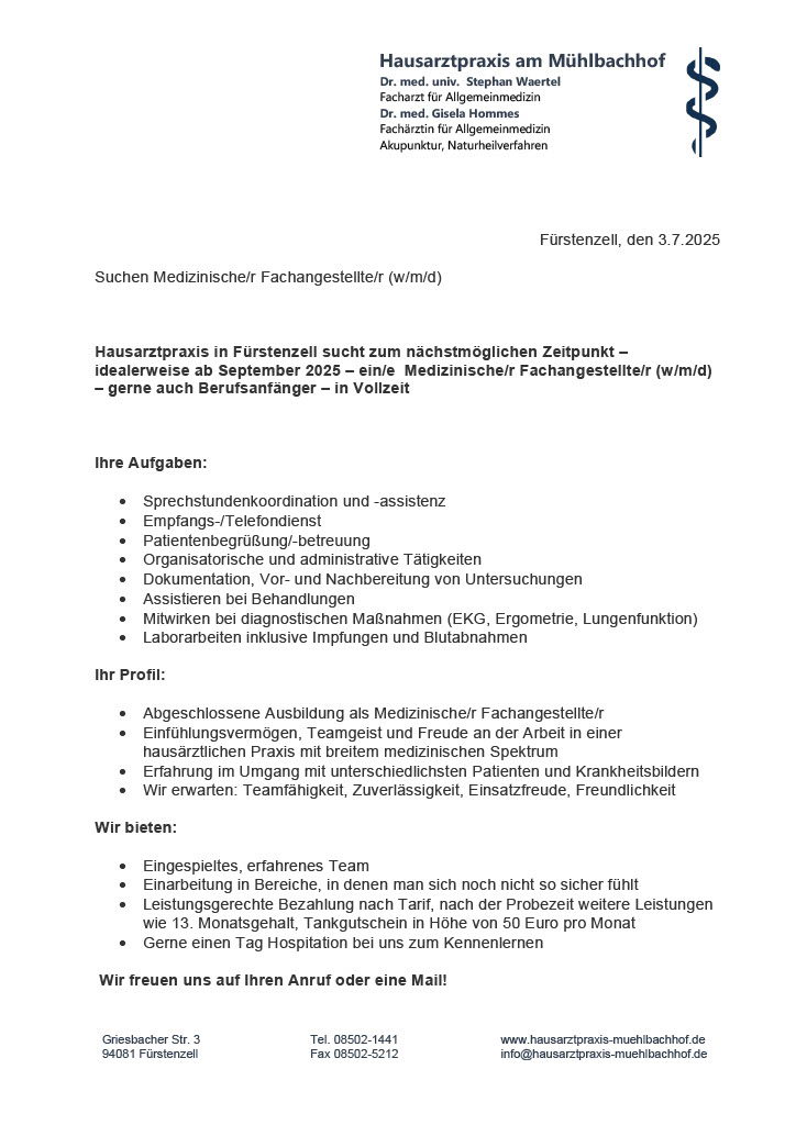 MFA gesucht